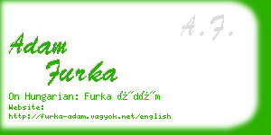 adam furka business card